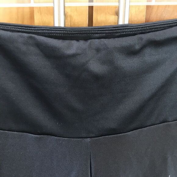 Goldsheep Champagne Bottle Bubbles Print Leggings S Black Stretch USA Women - Picture 3 of 8